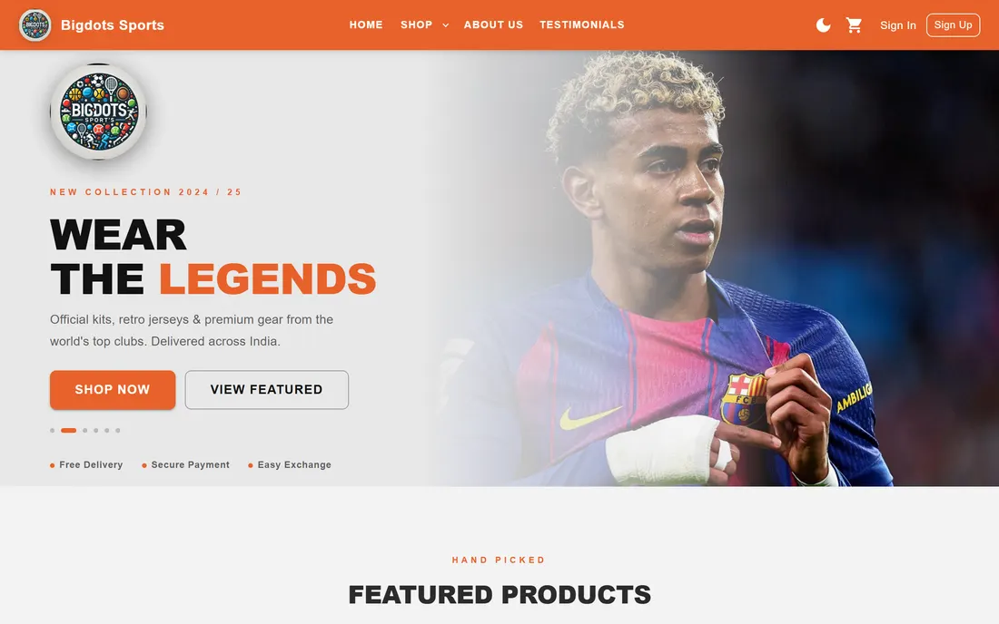 Bigdots Sports website