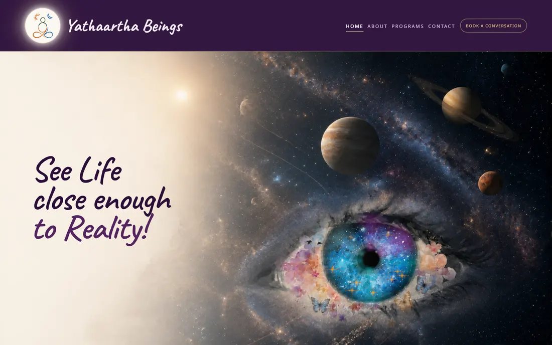 Yathaartha Beings website